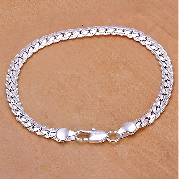 S925 Unisex Authentic Sterling Silver 5MM Bracelet Miami Cuban Link - Picture 3 of 11